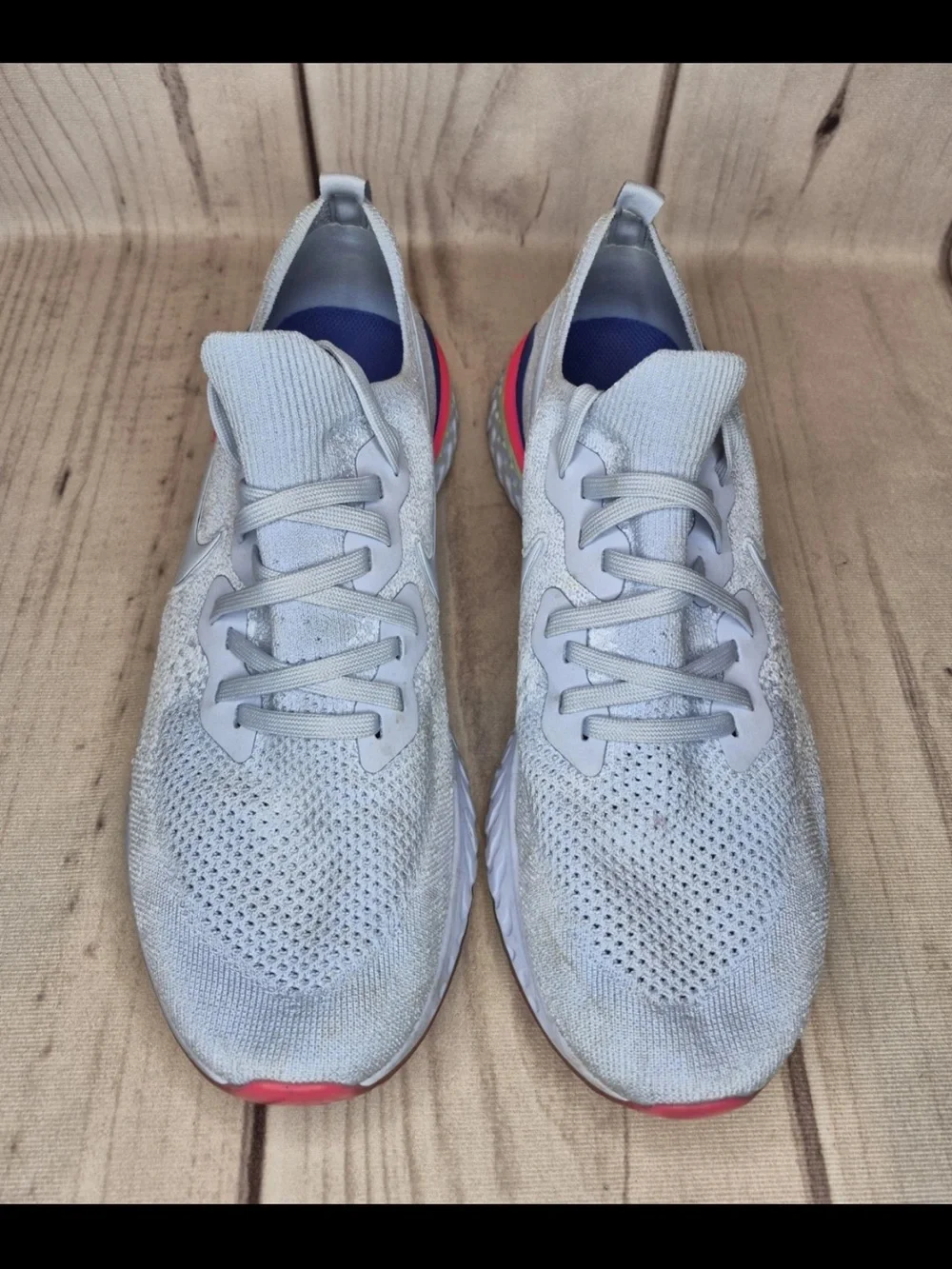 Nike Epic React Flyknit 2 Hydrogen Blue Men's Size 12 Shoes 8-Bit